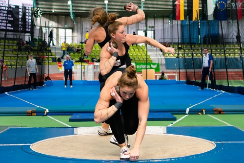 Alina Kenzel bei den Süddeutschen Hallenmeisterschaften 2020 in Sindelfingen
Foto: Kämpfert