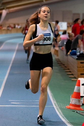 Lara Krebs über 1500 m / Foto: Kämpfert